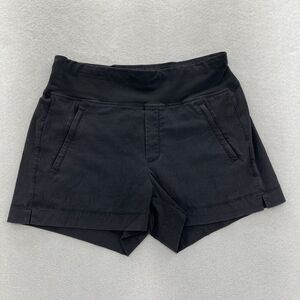 Athleta Trekkie North Shorts Women's 8‎ Pull On Black Stretch Hiking Travel Camp
